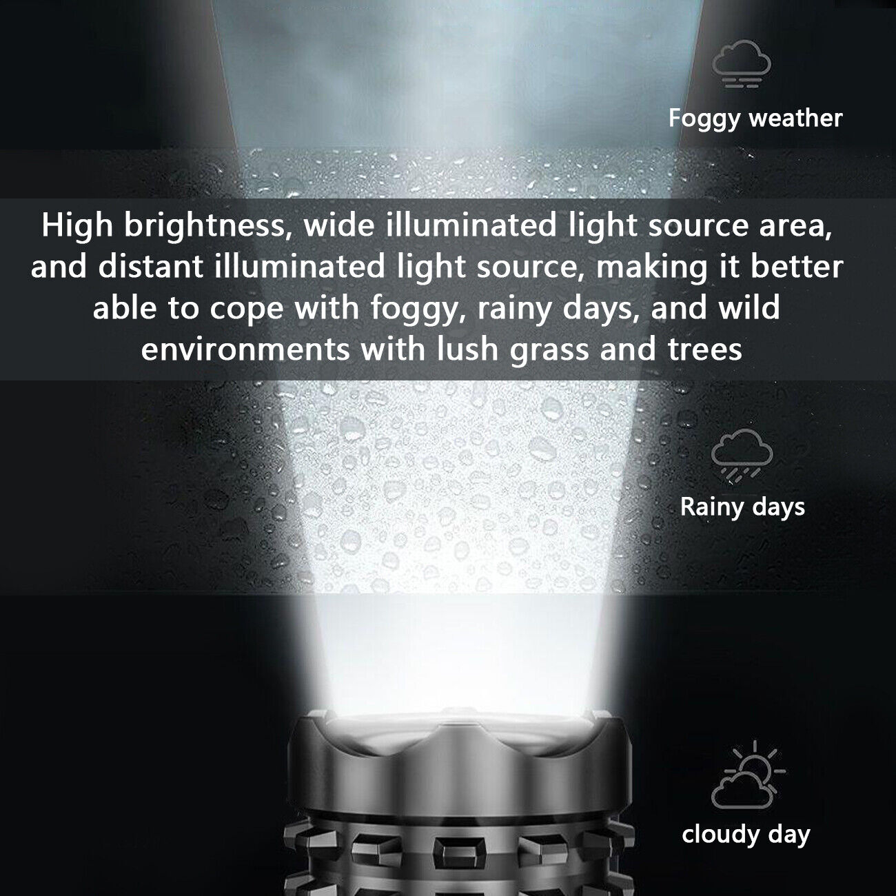 Super Bright LED Flashlight 3 Mode Zoom Tactical Torch for Camping Security and Outdoor Emergency Use