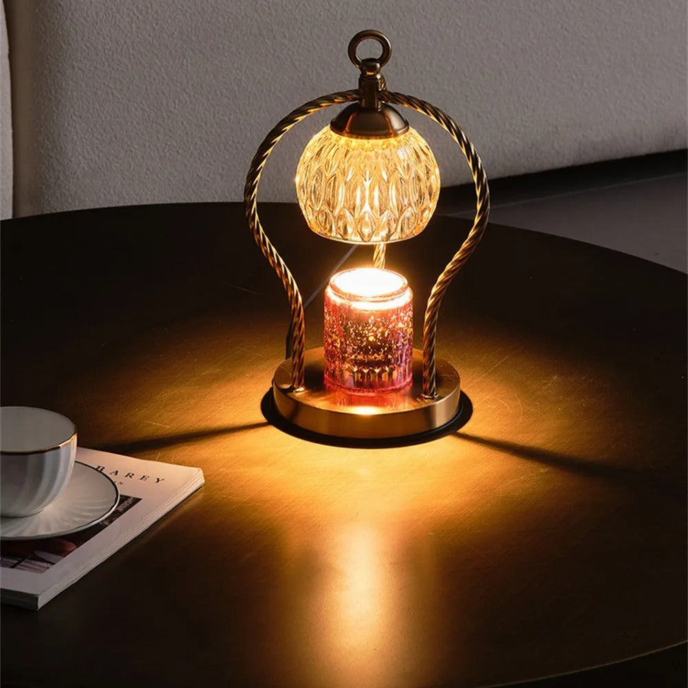 Timed Dimmable Wax Melting Lamp Decorative Table Lamp for Home Fragrance and Ambient Lighting
