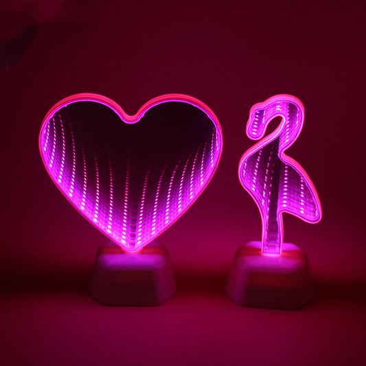 LED Creative Double Sided Love Tunnel Light Romantic Decorative LED Lamp for Bedroom Party and Home Atmosphere