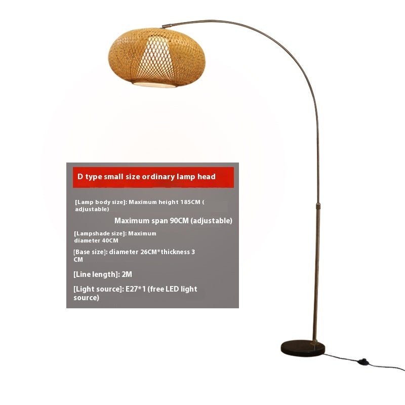 Fishing Rod Floor Lamp with Button Switch for Living Room Decor