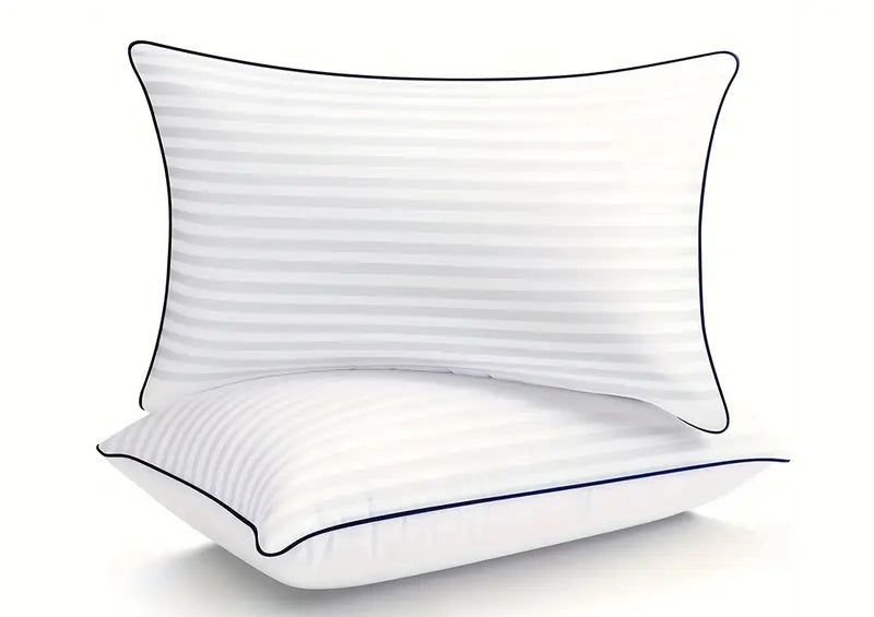 Striped Bed Pillow 1 Pack Soft Comfortable Sleeping Pillow Bedroom Home Bedding