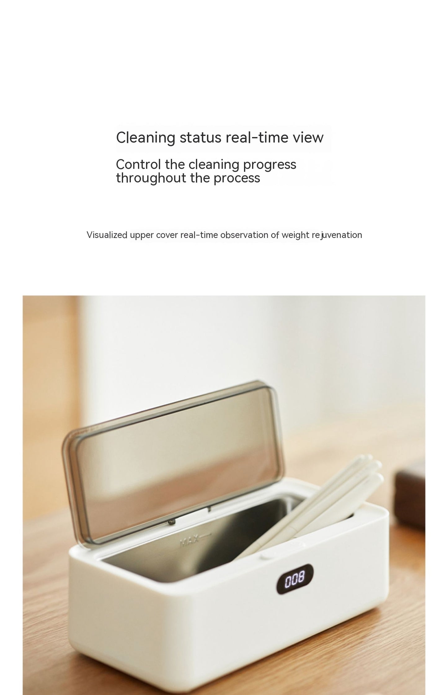 Ultrasonic Contact Lens Cleaning Machine Portable Electric Lens Cleaner Disinfection Storage Device