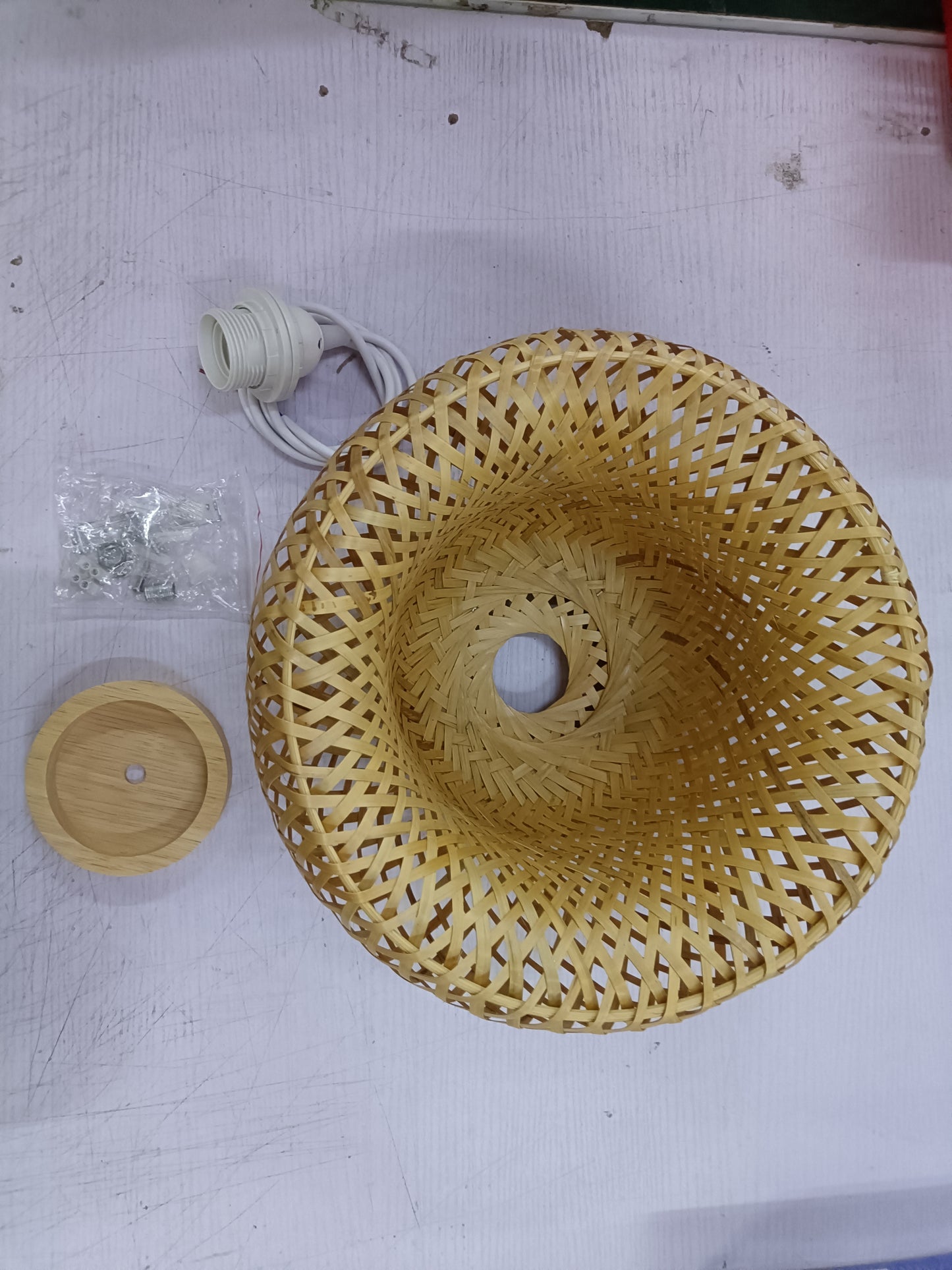 Bamboo Woven Japanese Chandelier – Simple Pastoral Creative Ceiling Light