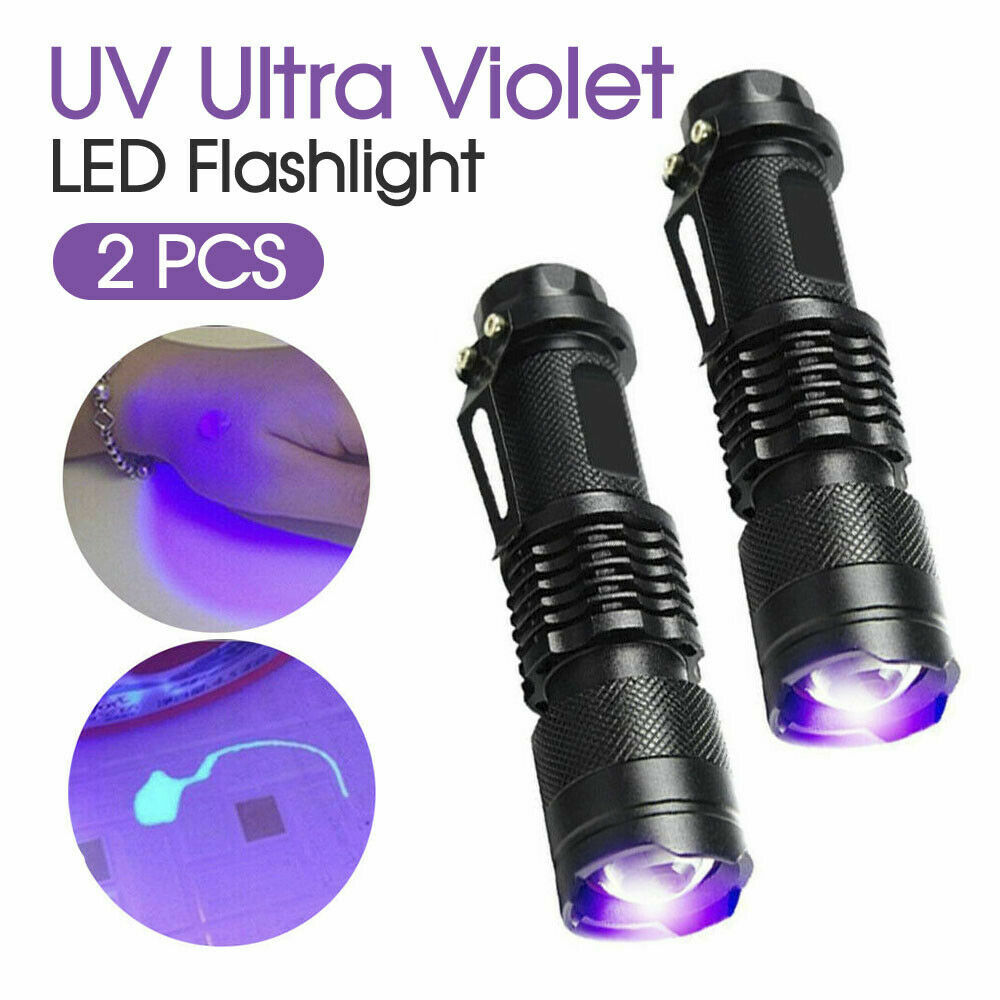 UV 395nm Blacklight Flashlight – Mini Handheld Detector for Pet Urine, Bed Bugs & Scorpions