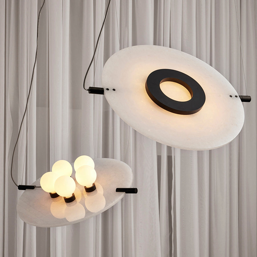 Post Modern Creative Marble Bedroom Chandelier Luxury Ceiling Light for Home Decor