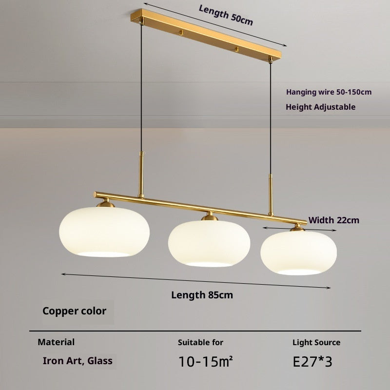 Simple Modern Cream Style Chandelier – Bedroom Persimmon Ceiling Light