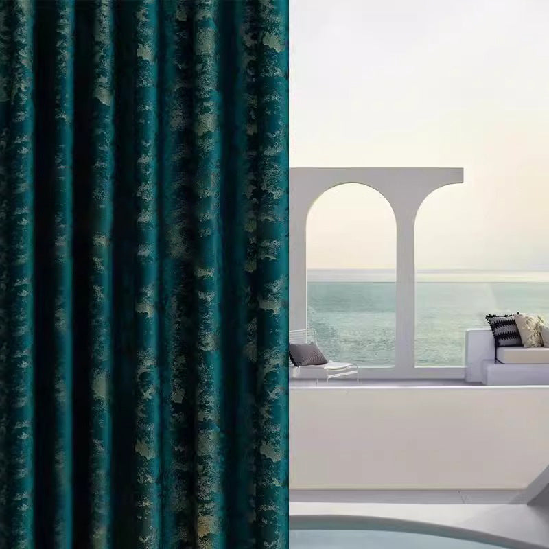 High-End European Style Velvet Curtains Modern Minimalist Thick Living Room Luxury Window Drapes