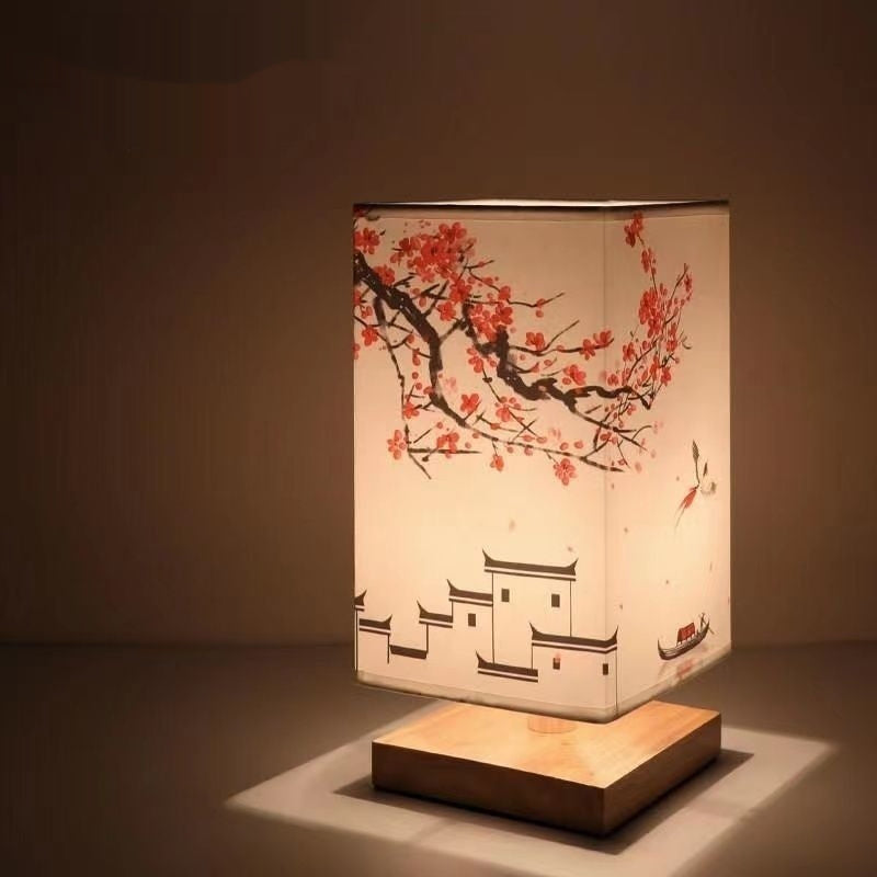 Chinese Retro Bedside Night Light | Warm Bedroom Lighting