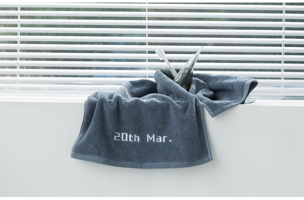 Customized Birthday Embroidered Towels Personalized Name Cotton Gift Towel Set