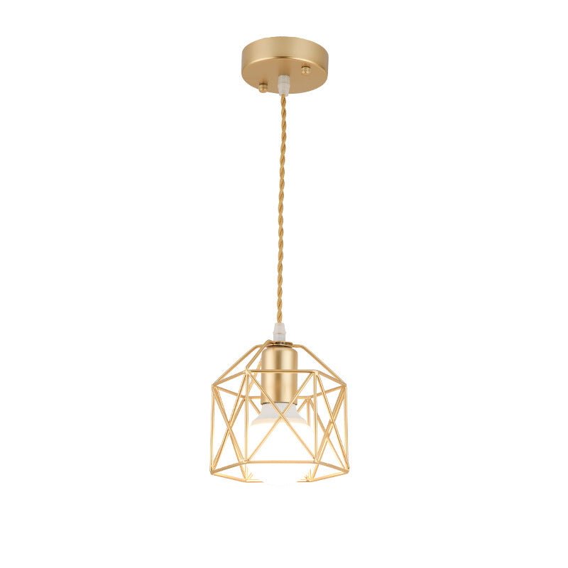 Wrought Iron Small Lamps and Lanterns Simple Post Modern Creative Decorative Lighting for Home