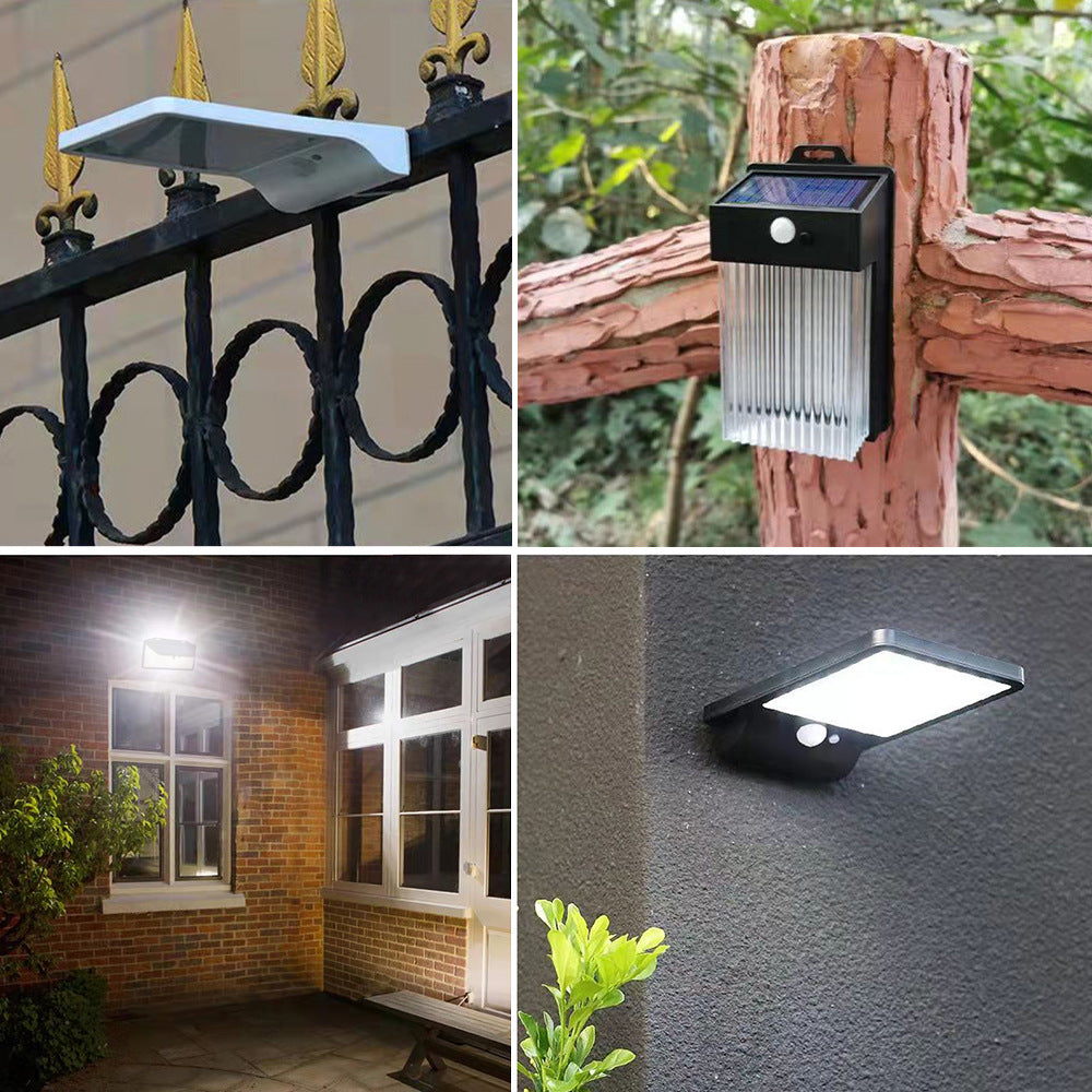 Outdoor Solar Motion Sensor Wall Light LED Garden Courtyard Lamp for Balcony Villa Exterior Lighting