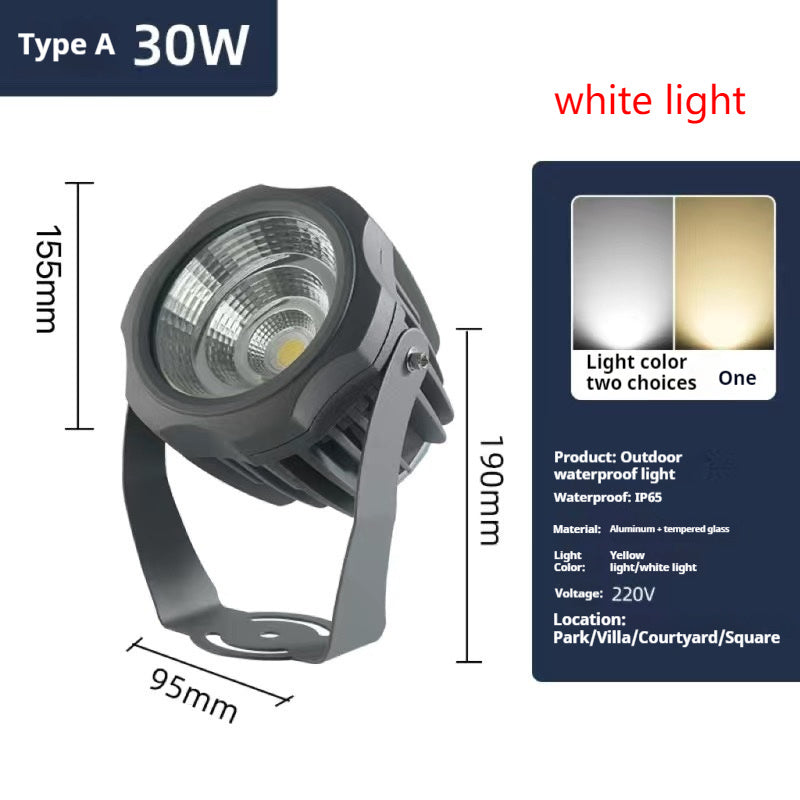 LED Garden Landscape Spotlight – Plug-In Tree Lawn Light for Outdoor Decor