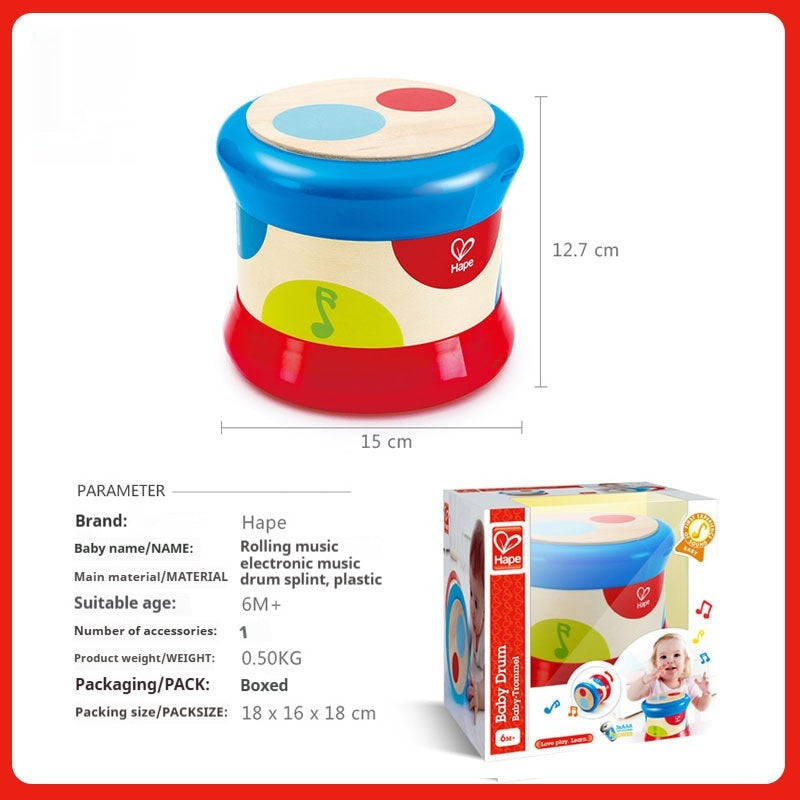 Smart Touch Electronic Drum Baby Music Drum Educational Interactive Kids Drum Toy with Sound Effects