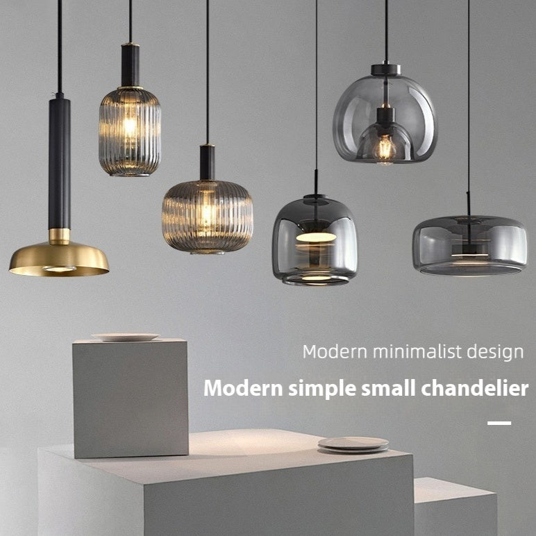Modern Glass Droplight – Bedroom, Hotel & Bar Single Head Pendant Lamp