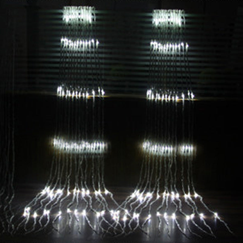 Outdoor Background Net Lights and Water String Lights Decorative LED Lighting for Garden Wedding and Party Setup