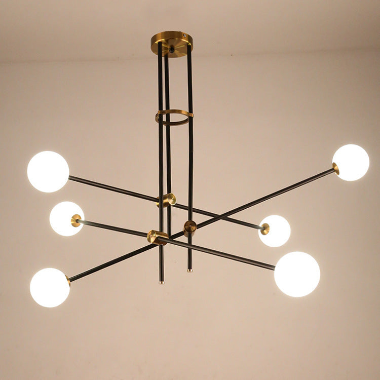 Retro European LED Chandelier – Stylish Minimalist Ceiling Light