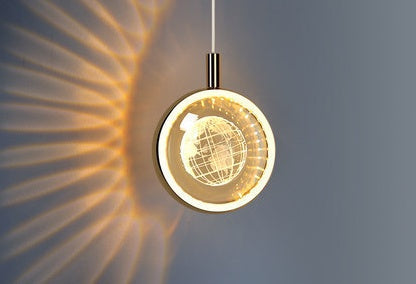 Nordic Jellyfish Crystal Chandelier – Carved Bedside Pendant Light for Bedroom & Bar
