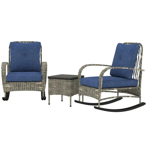 Rattan Chaise Lounge Chair Wicker Patio Furniture Set Outdoor Sun Lounger Garden Relaxing Seating