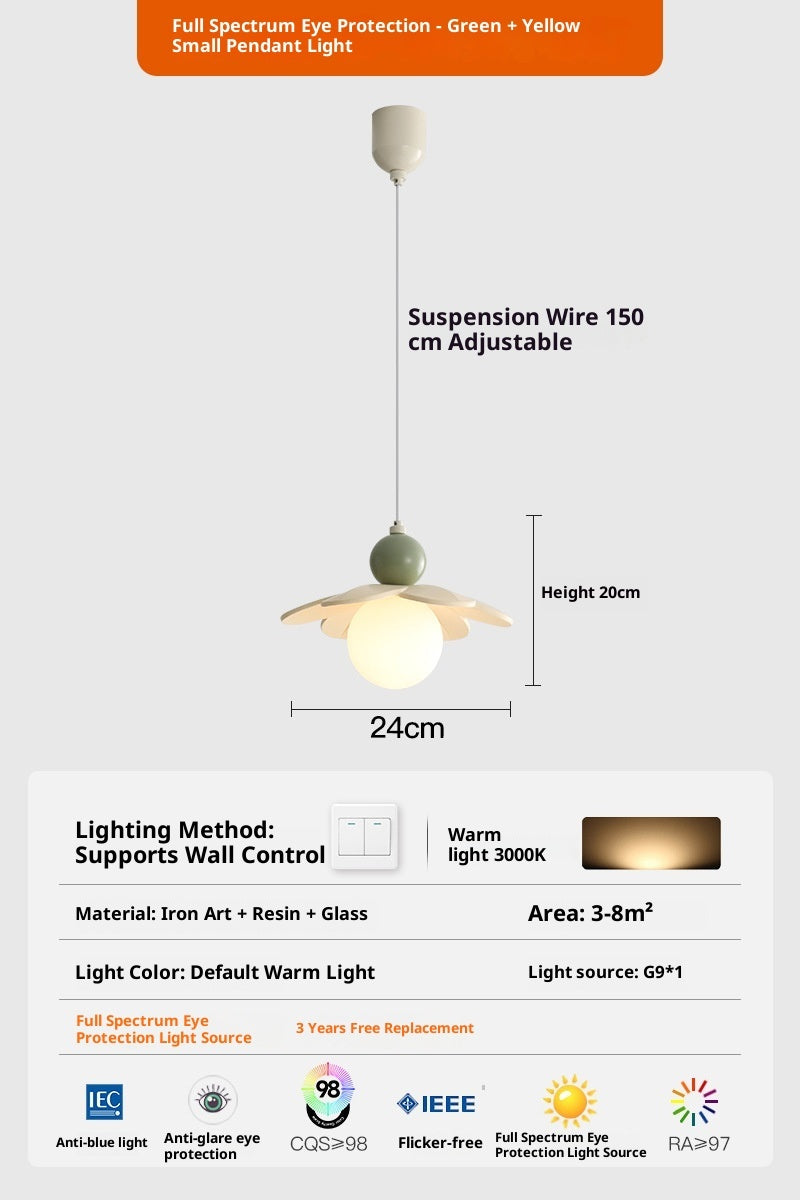 Modern Minimalist Cream Style Bedside Chandelier