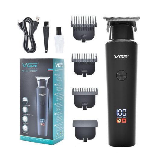VGR937 Electric Hair Clipper – LCD Display Rechargeable Professional Beard & Hair Trimmer