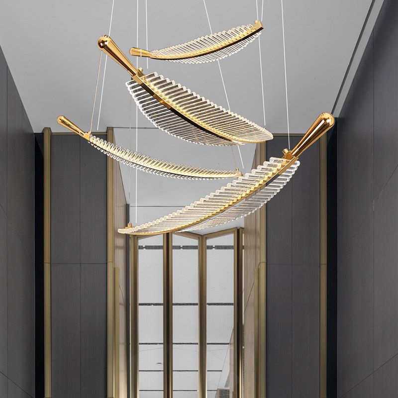 Creative Leaf Art Chandelier – Hotel, Office & Commercial Lighting
