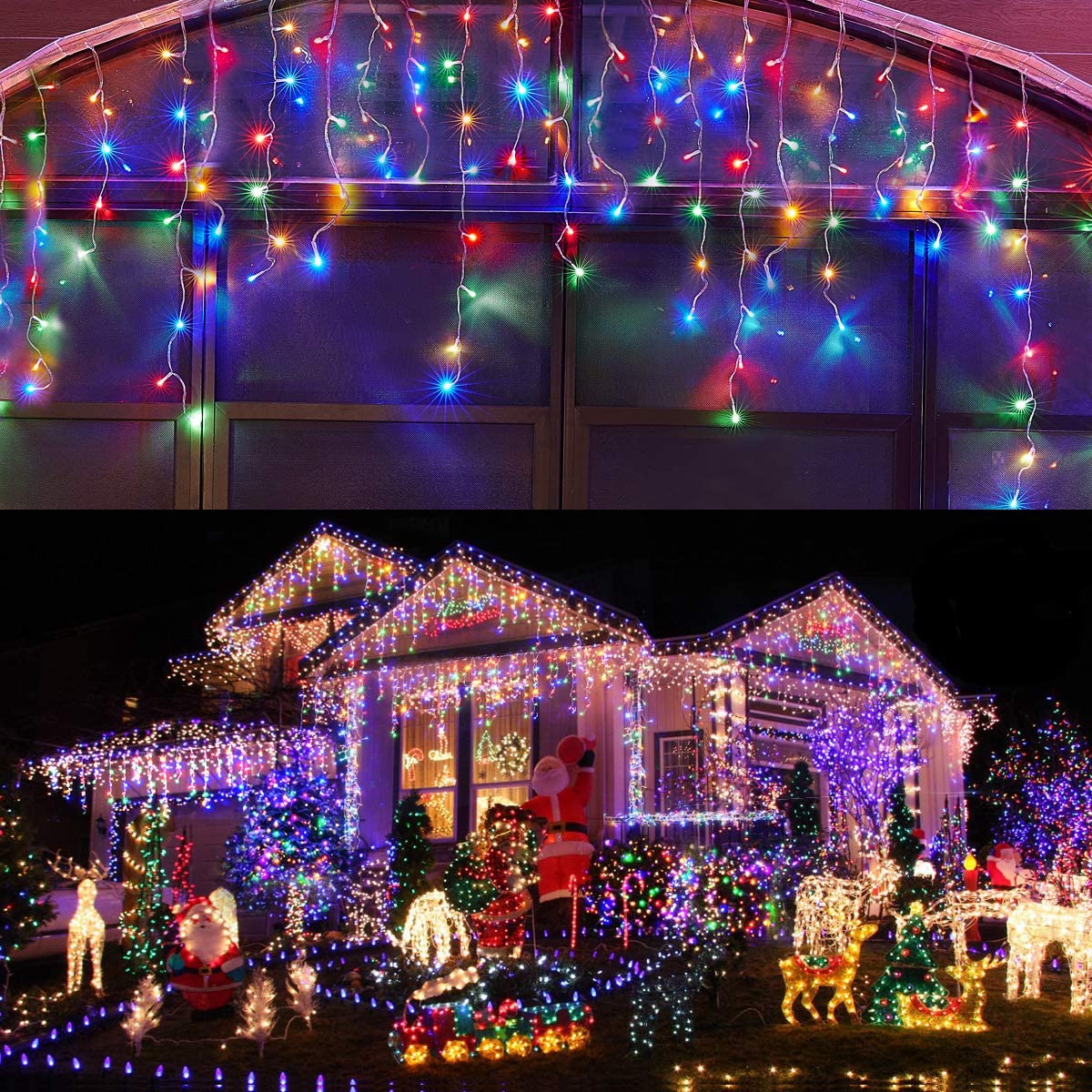 Remote Control Christmas Holiday String Lights LED Fairy Lights Decorative Festive Lighting for Home Tree and Party Decor
