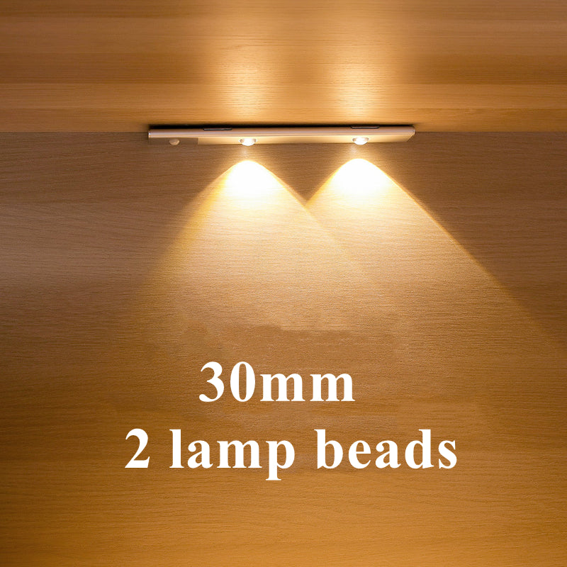 LED Cabinet Light Induction Sensor Door Porch Light Strip Wireless Wiring Free Motion Activated Lamp