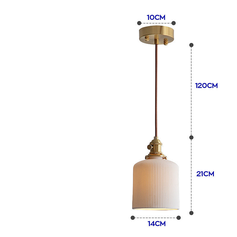 Nordic Japanese Porcelain Chandelier – Simple Creative Light-Transmitting Ceiling Lamp