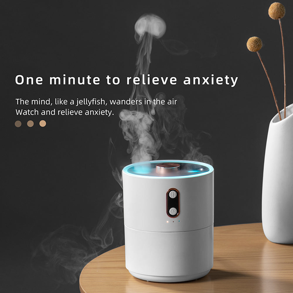 Jellyfish Spirit Desktop Air Purifying Humidifier Ultrasonic Aroma Diffuser Mist Maker for Home Office Decor