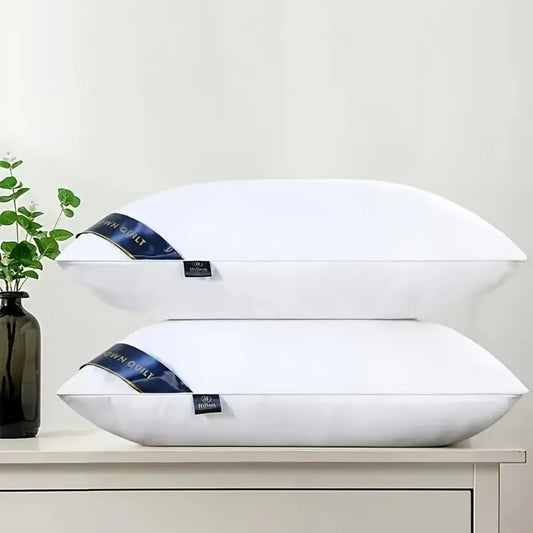 Blue Bed Pillows 2 Pack Soft Comfortable Sleeping Pillows Bedroom Home Bedding Set