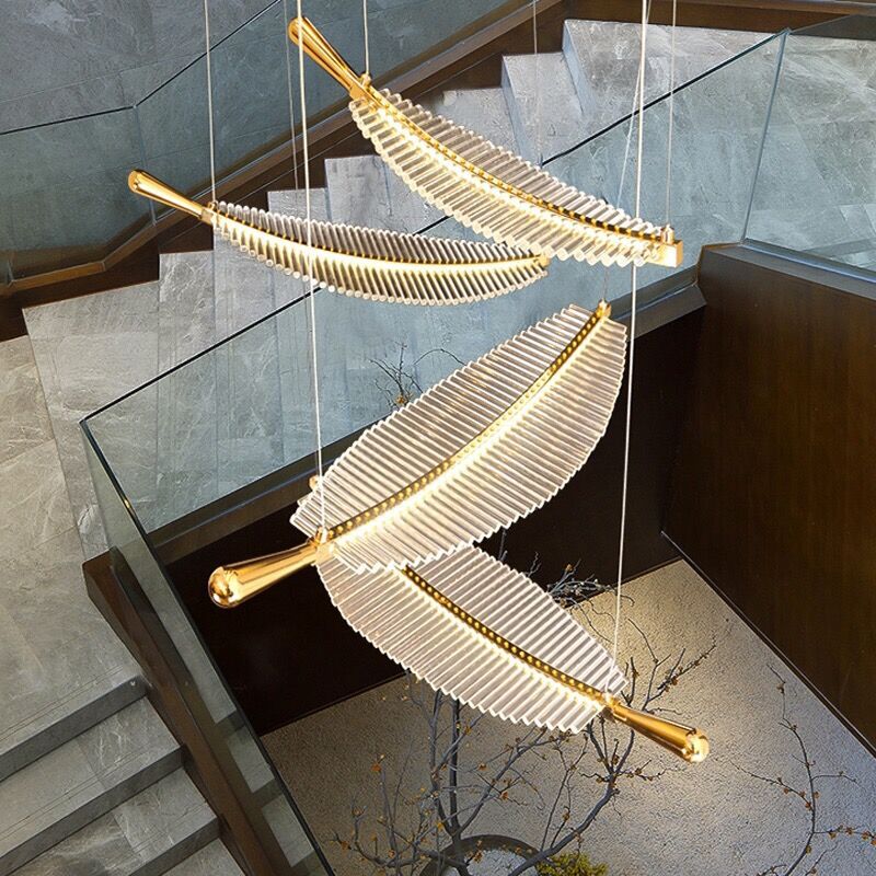 Creative Leaf Art Chandelier – Hotel, Office & Commercial Lighting