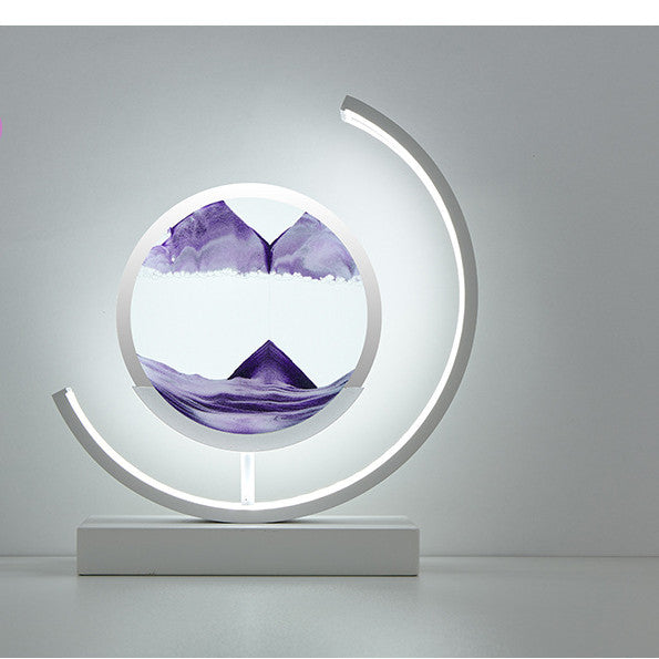 High End Business Gift Quicksand Painting 3D LED Creative Lamp Living Room Decorative Lights Modern Home Decor