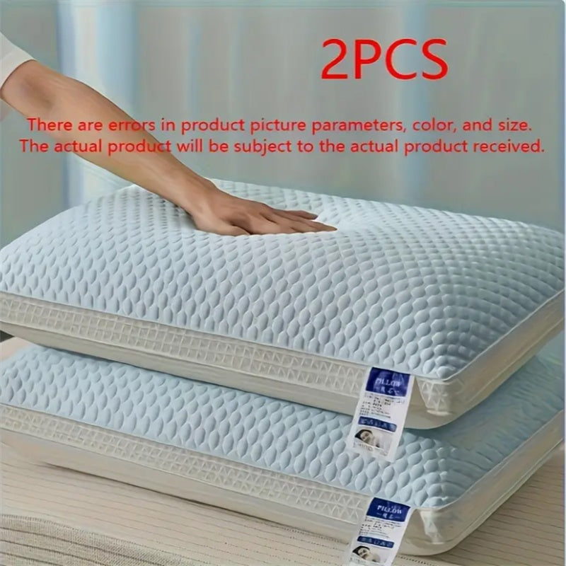 Cooling Breathable Tofu Pillows 2 Pack Memory Foam Soft Sleeping Pillows Temperature Control