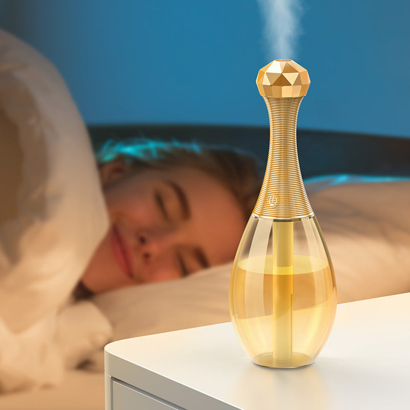 Mini Silent Portable Perfume Bottle USB Humidifier Aroma Mist Air Diffuser for Home Office and Travel Use