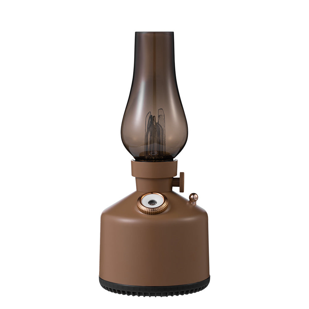Kerosene Lamp Style Air Humidifier Decorative Aroma Diffuser for Home Bar Bedroom Ambient Lighting and Mist