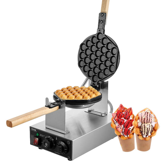 1400W Commercial Bubble Waffle Maker Non-Stick Egg Pancake Baker Machine for Café and Restaurant Use