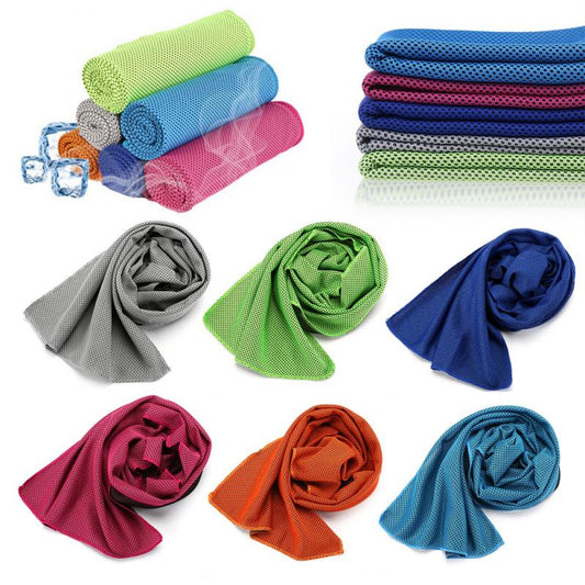 Cooling Sports Towel Microfiber Ice Cold Towel Breathable Gym Yoga Running Fitness Cooling Towel