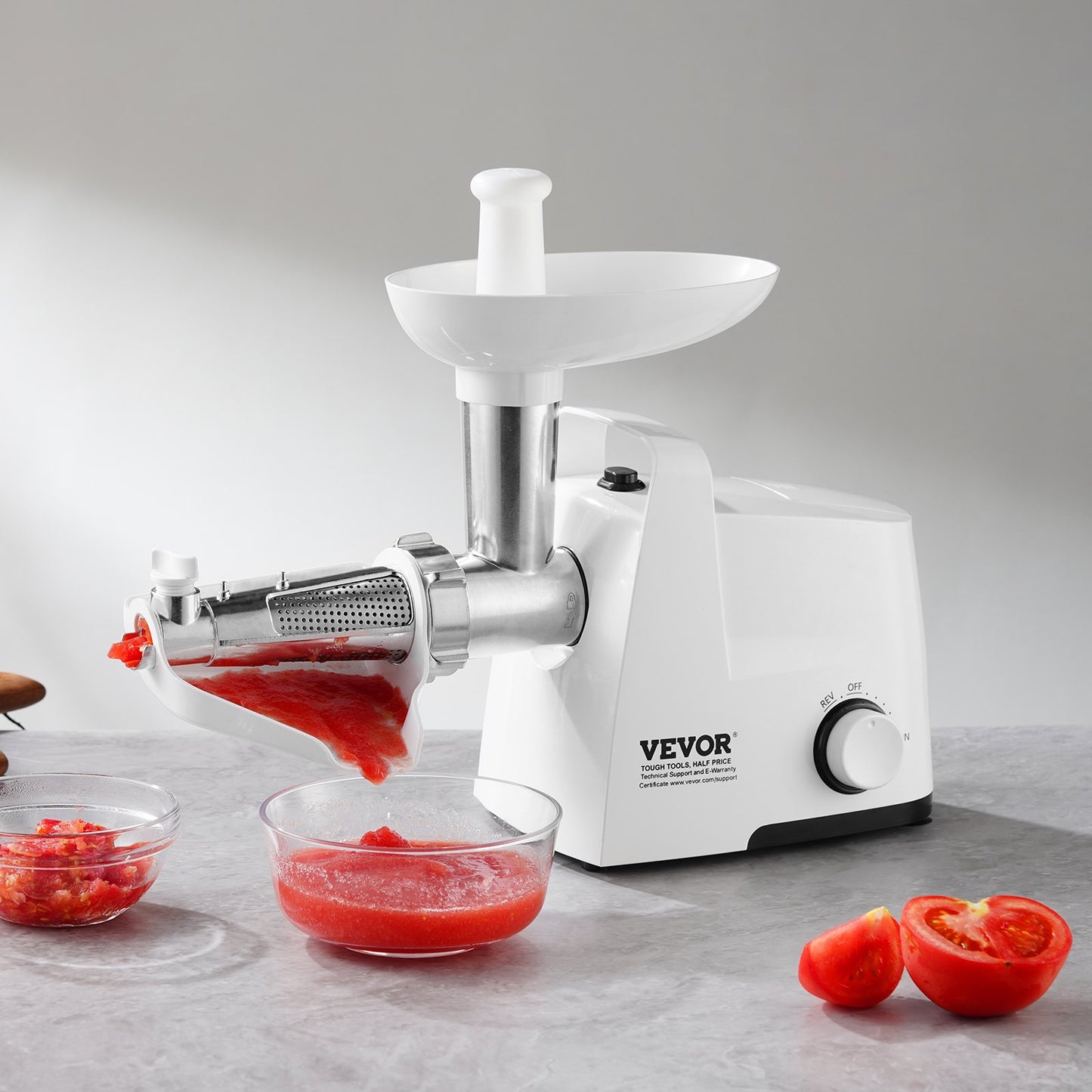 300W Electric Tomato Strainer Machine 4 LBS/Min Tomato Sauce Maker for Home Kitchen Use
