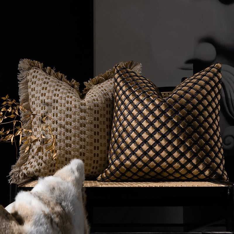 Woven Throw Pillows Sofa Living Room Decorative Cushion Covers Boho Home Decor