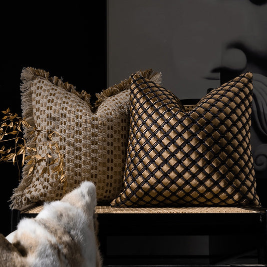 Woven Throw Pillows Sofa Living Room Decorative Cushion Covers Boho Home Decor