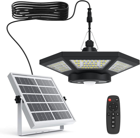 High Quality Solar Garage Light 4 Leaf 6 Side LED Street Lamp Outdoor Waterproof Security Light