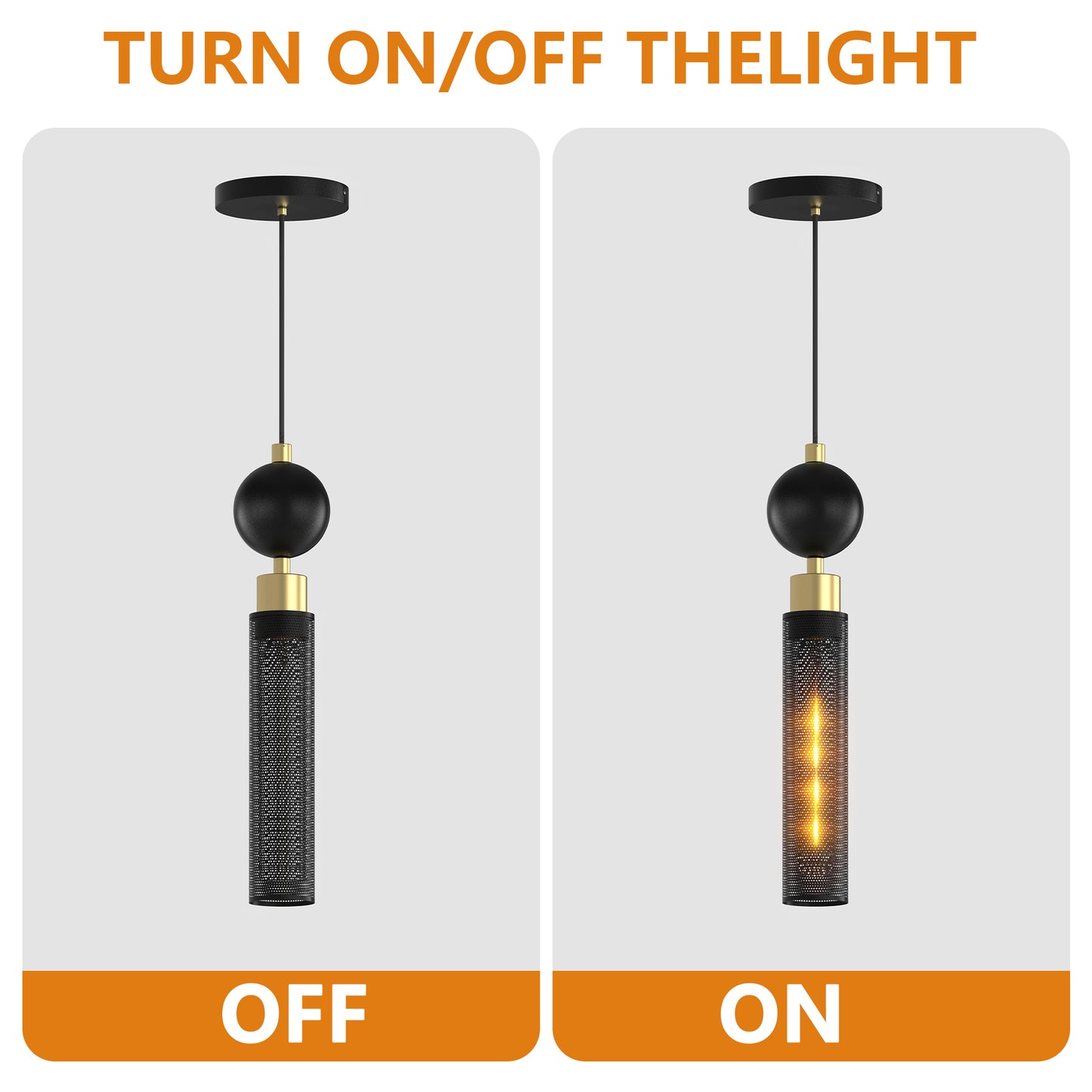 Modern Black Wrought Iron Pendant Light – Adjustable Hanging Chandelier for Kitchen Island, Bedroom & Bathroom