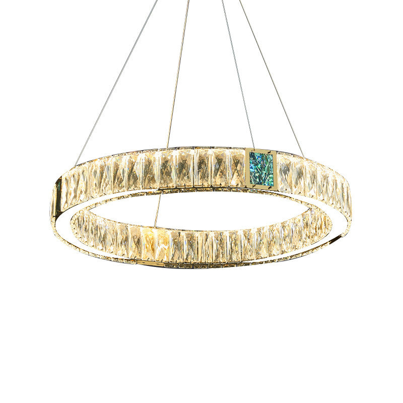 Luxury Crystal Chandelier – Modern LED Ceiling Light for Living Room, Dining Room, Bedroom & Study