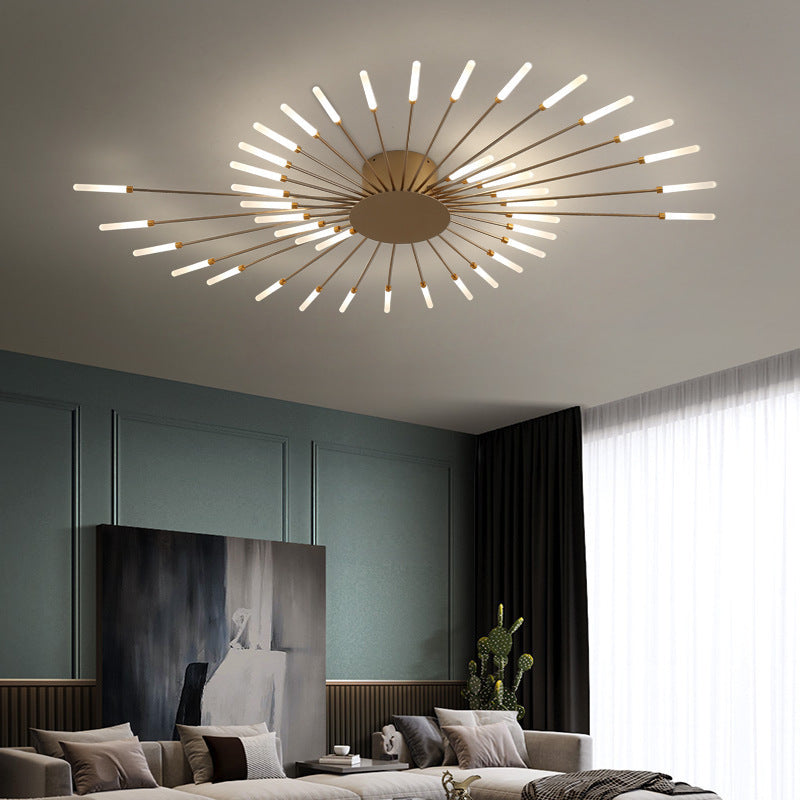 Iron Decorative Ceiling Light Modern Ceiling Lamp Living Room Bedroom Home Lighting Fixture