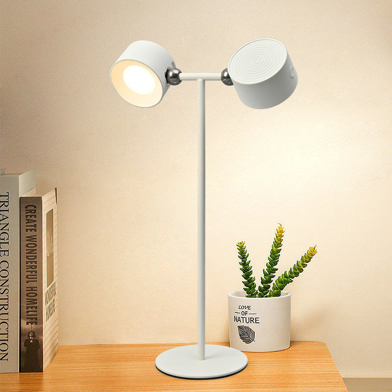 Magnetic Touch LED Table Lamp USB Rechargeable 360° Rotate Cordless Desk Light with Remote for Bedroom & Wall Night Use
