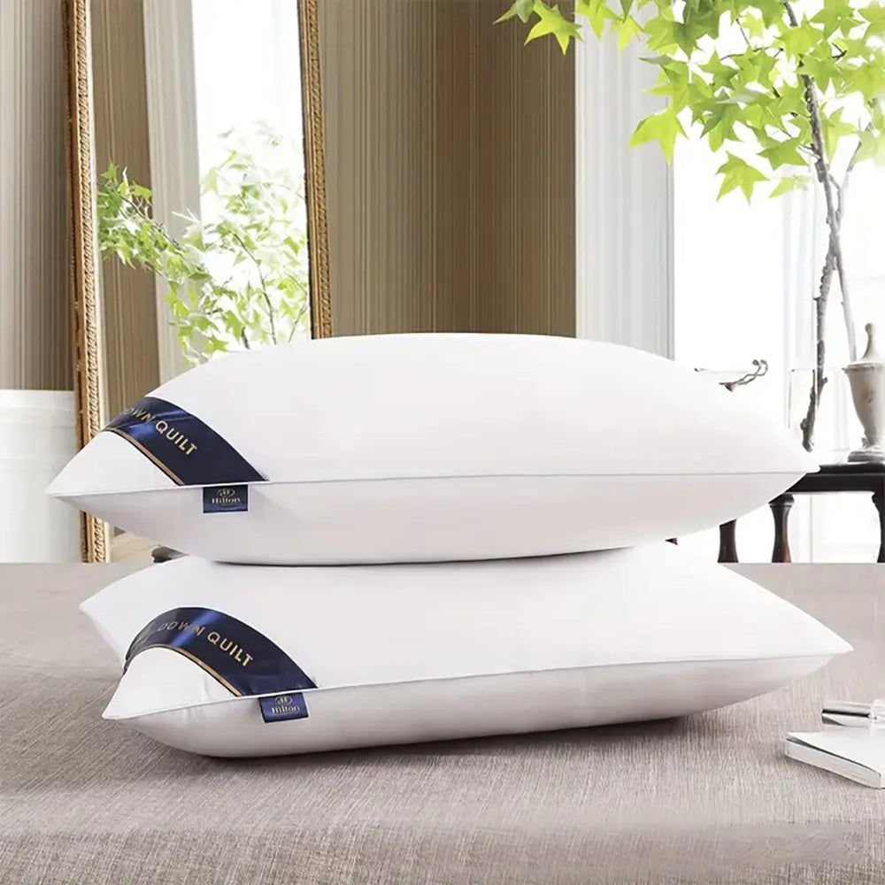 Blue Bed Pillows 2 Pack Soft Comfortable Sleeping Pillows Bedroom Home Bedding Set