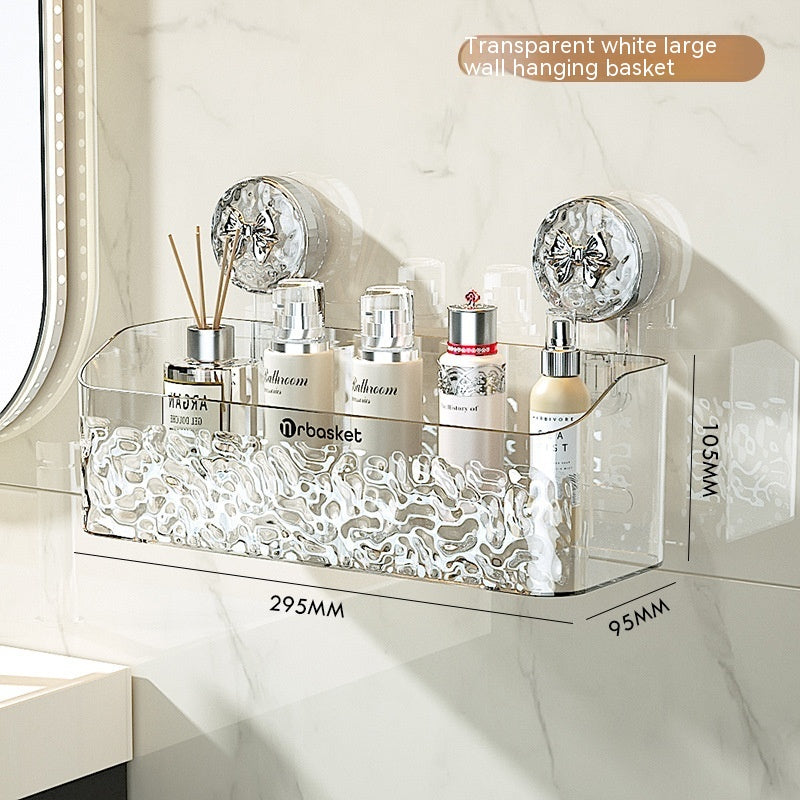 Wall-Mounted Bathroom Storage Box – Tissue, Shaver & Cloth Organizer Rack for Bathroom