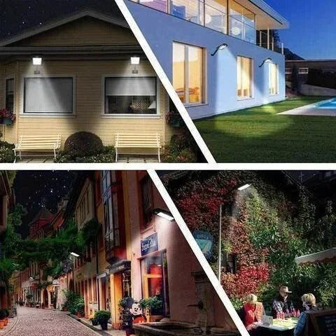 Outdoor LED Solar Wall Lamp Motion Sensor Human Body Sensing Waterproof Security Light