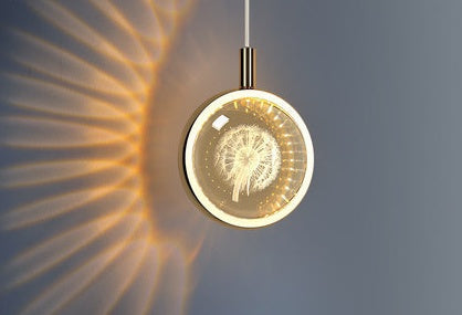 Nordic Jellyfish Crystal Chandelier – Carved Bedside Pendant Light for Bedroom & Bar
