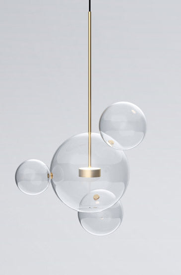 Mickey Bubble Glass Chandelier LED – Modern Living Room, Bedroom & Dining Light